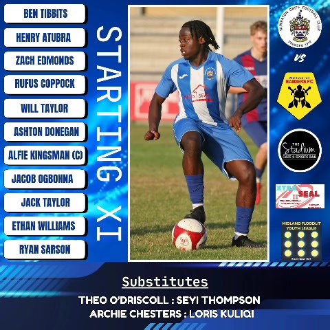 Tonight’s Starting XI Vs Worcester Raiders FC | Nuneaton Griff FC