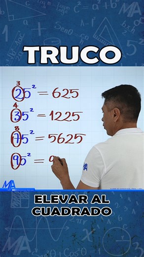 Truco - Elevar al cuadrado #matemáticasprofealex #parati | Matematicas Profe Alex