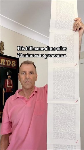 He has the longest name on Earth #worldrecord #history
