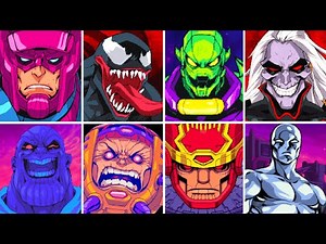Marvel Cosmic Invasion - All Bosses & Cutscenes