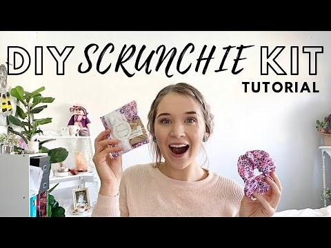 DIY scrunchie kit tutorial - Hand sewn