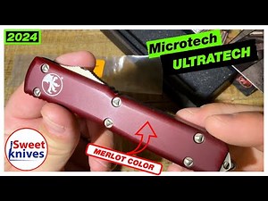 Microtech Ultratech Merlot Unboxing & Review – Premium OTF Knife