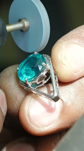 The Prettiest Blue Gem We’ve Ever Worked With! #jewelry #jewellerymaking