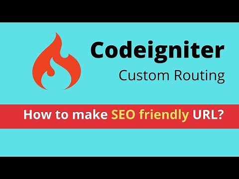 Custom Routing | SEO friendly URL - CodeIgniter 3 Tutorial