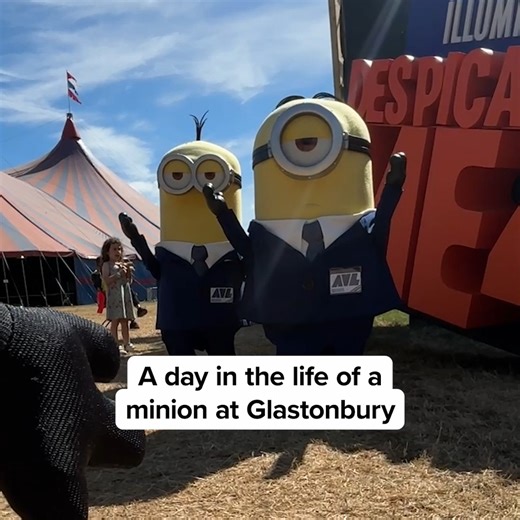 33K views · 251 reactions | The minions danced the weekend away at Glastonbury 睊 | Minions | Facebook