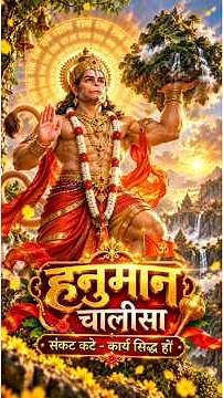 श्री हनुमान चालीसा 🚩 संकट कटे | Hanuman Chalisa Lyrics #hanumanchalisa #hanuman #bhakti #bhajan