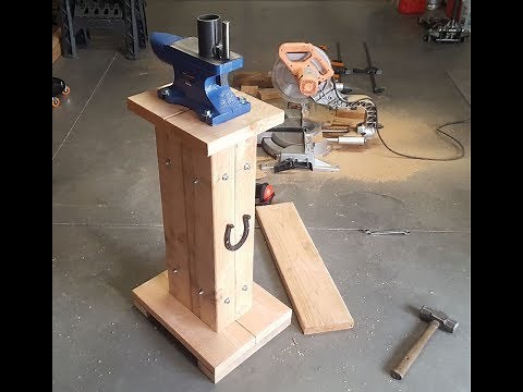 HOW TO MAKE Anvil Stand for 55lb Harbor Freight Anvil