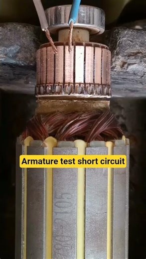 Armature test short circuit #Armature #test #short #circuit #drillingtools #copper #winding #oldtool