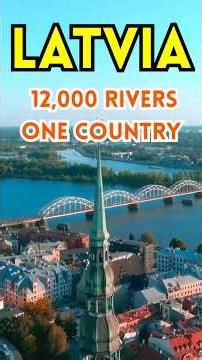 Europe Tour #21 Latvia 🇱🇻 | 12,000 Rivers In One Country! #facts #travel #europe #europetour