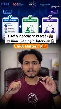 BTech Placement Process Explained 🎓| Resume, Coding & Interview Guide 💼