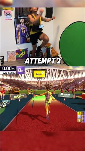 KINECT SPORTS JAVELIN🔥❗️ #kinectsports #kinect #athlete #trackandfield #track
