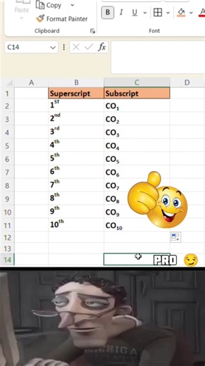How to use Superscript and Subscript in excel 😱 #excel #exceltips #exceltutorial #shortsfeed #shorts