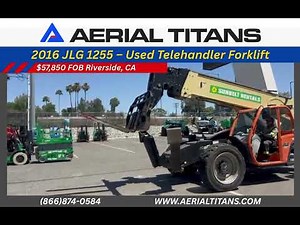 FOR SALE: 2016 JLG 1255 | 12,000 lb Telehandler Forklift