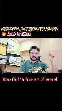 WinPE 11-10 Sergei Strelec 2026 🔥 NEW UPDATE