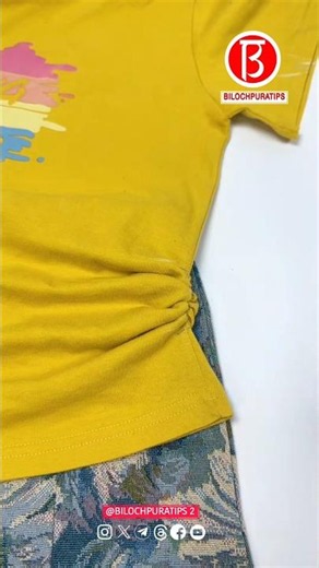 Just pull the string, and the clothes—if they're too long—are instantly shortened.