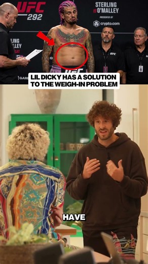 LIL DICKY JUST SOLVED THE UFC WEIGH-IN PROBLEM 😳 #sugasean