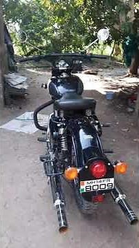 Royal Enfield classic 350 double exhaust (modified) double silencer with long bottle punjabi exhaust