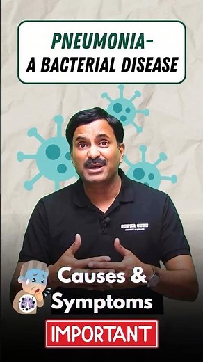 Pneumonia - A Bacterial Disease 🦠 | Explained ✔️ #studytricks #disease #foryou #foryoupage #neet