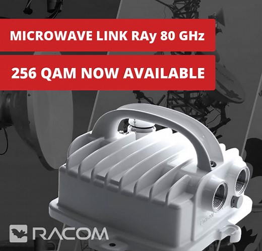 With our 80 GHz RAy microwave link, you can now achieve higher speeds in narrower channels thanks to the newly implemented 256 QAM modulation https://www.racom.eu/eng/products/microwave-link-overview #racom_eu #microwave_link #microwaves #ISP #missioncritical #scada #wirelesscommunications #fixedwireless #SCADA | RACOM