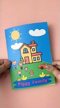 Toca Boca Piggy Family Paper Doll House 💖 #tocaboca