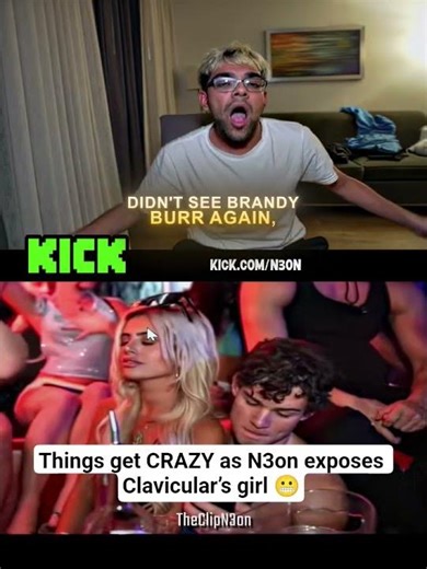 Things get CRAZY as N3on exposes Clavicular’s girl 😬 #n3on