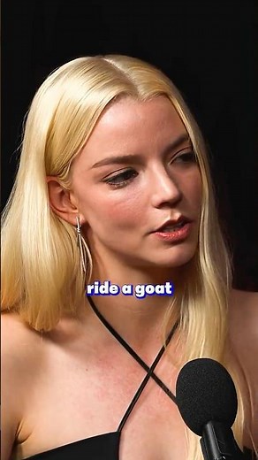 Anya Taylor-Joy tried to ride a Black Phillip in The Witch 🐐