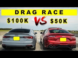 2022 Kia Stinger GT Vs Audi RS5 Sportback...drag and roll race