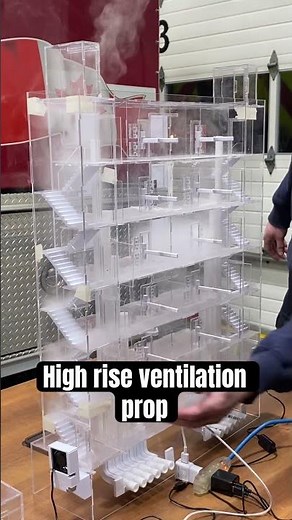 High rise firefighting ventilation simulator