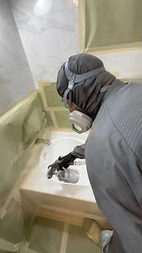 Roman Tub CHIP Repair Watch This Damage Disappear! 🔧✨ #repair #homeimprovement #bathtubrefinishing