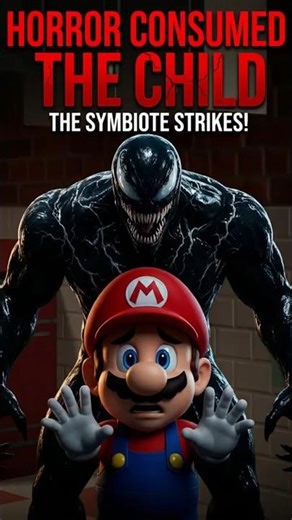 Mario Meets Venom #horror #shorts #funny