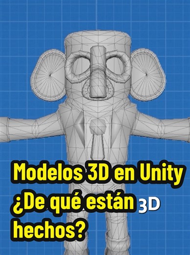 🎮 ¿De que están creados los modelo 3D y cómo se ven dentro del motor de videojuegos Unity? Si estás creando videojuegos o trabajando con gráficos 3D, necesitas entender mallas, texturas, materiales y animaciones. En este video, te explico cómo estos elementos se combinan para dar vida a los personajes y escenarios dentro del motor de juegos Unity. #indiedev #videojuegos #unity3d