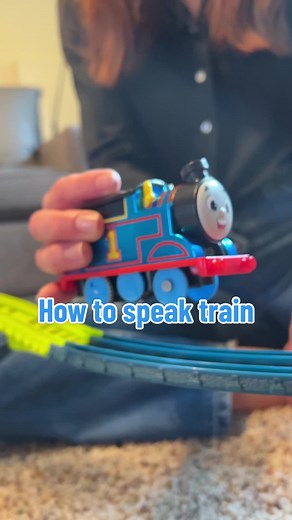 Our trains talk, but do you talk train? #ToyTok #Family #MomsOfTikTok