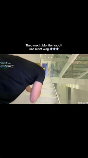 Theo Breaks Monitor and Runs Away