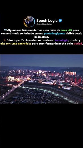 el edificio que brilla como una pantalla gigante en la noche 🌃⚡