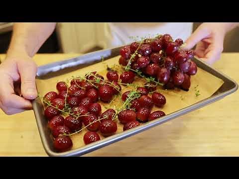 Chef Adam Moore on Grape Technique: Balsamic Roasted Grapes