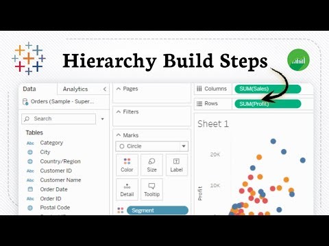 How to create hierarchy in Tableau (Field Structure)