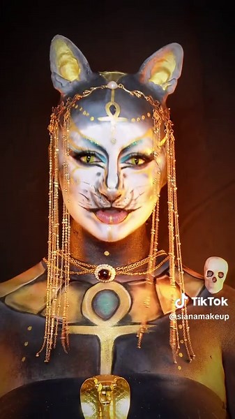 Anubis Makeup Transition pour Halloween