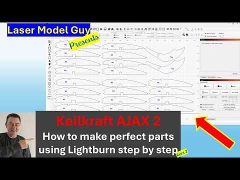 How to make perfect parts for for a classic Balsa plane using a cheap £250 DIY Laser (Ajax 2)