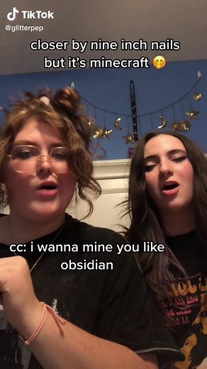 the minecraft parodies continue! it sucks bc me and nichiepoo live to far away bc of college but we have so many 😤 #minecraftparody #nineinchnails #minecraft