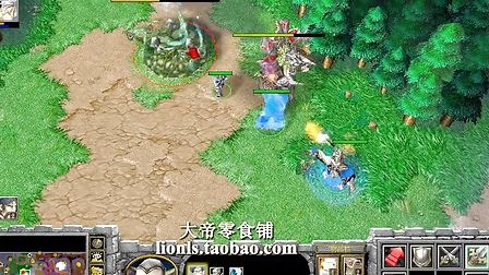 【9级熊猫 AOE封神】魔兽争霸大帝HUM vs 何必哦 TM BAD