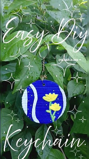 DIY Keychain 🔑 | Handmade Aesthetic Keyring | Easy Craft Idea