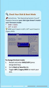 No Operating System Found? Fix It Now! #boot #startup #os #repair #pctips