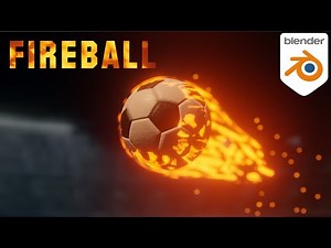 Fireball Blender EEVEE Animation | Feuerball Fussball modelling