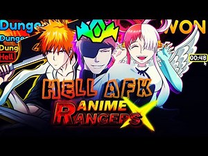 New Best Team in Hell Dungeon in Anime Rangers X Roblox How to Win Fast F2P
