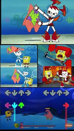 Jenny vs Spongebob & Patrick Star - FNF Mod - Friday Night Funkin' Gameplay - Spongebob Animation