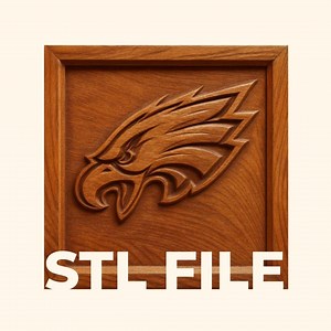 Eagles STL File – Football Inspired Relief Cut Design for CNC & 3D Printing | Digital Download - Etsy