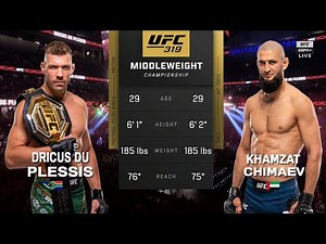UFC 319: Dricus Du Plessis vs Khamzat Chimaev Full Fight