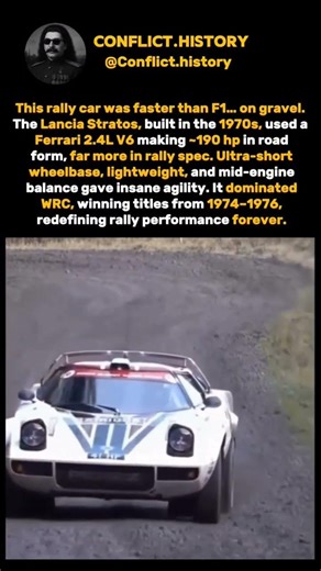 Lancia Stratos was peak rally #history #america #monstertruck #shorts