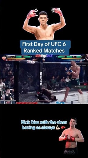 UFC 6 Nick Diaz 1st KO #ufc6 #easports #nickdiaz #diazarmy #boxing