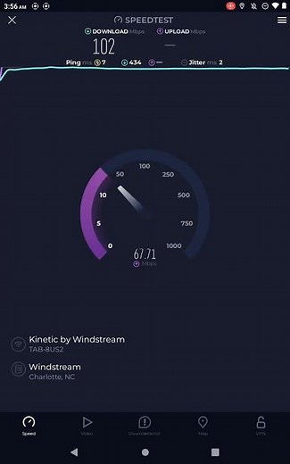 Kinetic by Windstream 1 Gig internet speed test